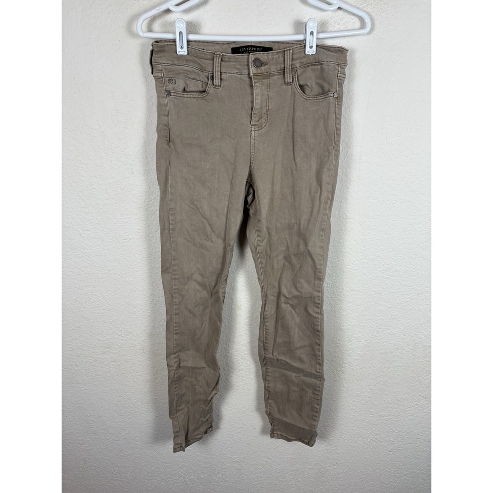 Liverpool LA Jeans Womens 4/27 Denim Jegging Small Stains Ankle Skinny Good